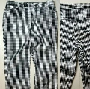 Jones New York Cropped Dress Pant Gingham 1x 16w